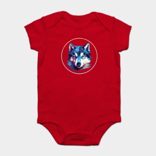 Siberian husky Baby Bodysuit